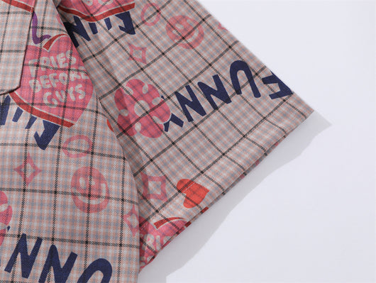 Camisa Casual de Cuadros Love Letter para Hombre - Image 26