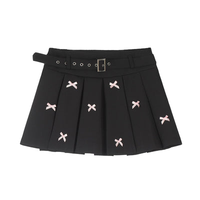 Falda Estilo Universitario con Moño Versátil para Mujer - Image 23