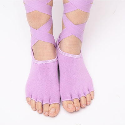 Calcetines de Yoga Antideslizantes con Dedos Separados para Mujer - Image 14