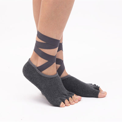 Calcetines de Yoga Antideslizantes con Dedos Separados para Mujer - Image 15
