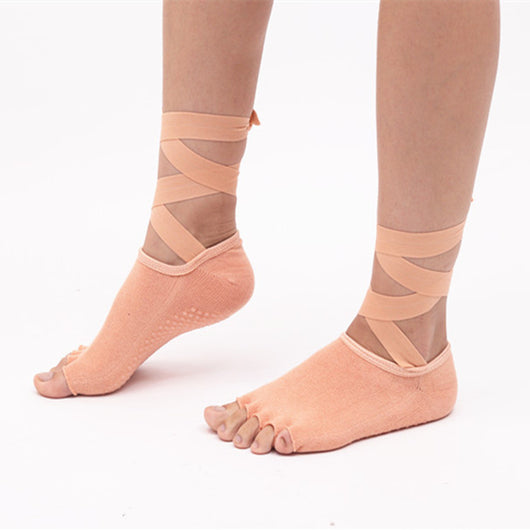 Calcetines de Yoga Antideslizantes con Dedos Separados para Mujer - Image 16