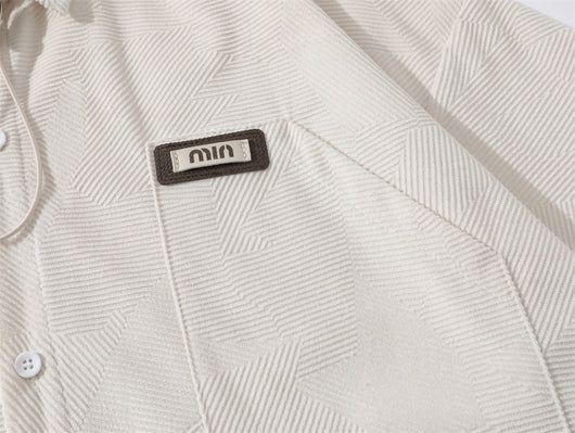 Camisa Suelta de Bolsillos y Color Sólido para Hombre - Image 26