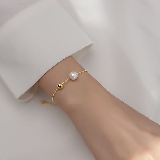 Pulsera de Perlas Sintéticas en Plata S925 - Diseño Minimalista para Mujer - Image 7