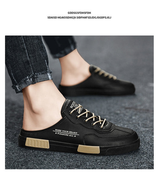 Tenis Casuales para Hombre Cuero Blanco Combinado Estilo Moderno - Image 26
