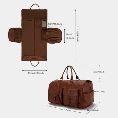 Bolsa de Viaje Portátil en Cuero PU - Organizador de Prendas Premium - Image 11