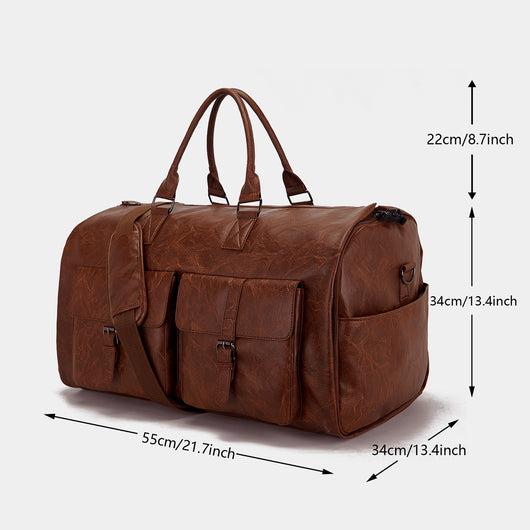 Bolsa de Viaje Portátil en Cuero PU - Organizador de Prendas Premium - Image 12