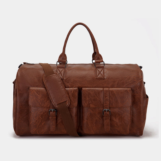 Bolsa de Viaje Portátil en Cuero PU - Organizador de Prendas Premium - Image 17