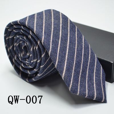 Corbata Angosta de Lana Elegante para Hombre - Image 39