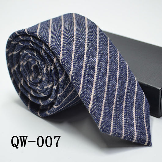 Corbata Angosta de Lana Elegante para Hombre - Image 39