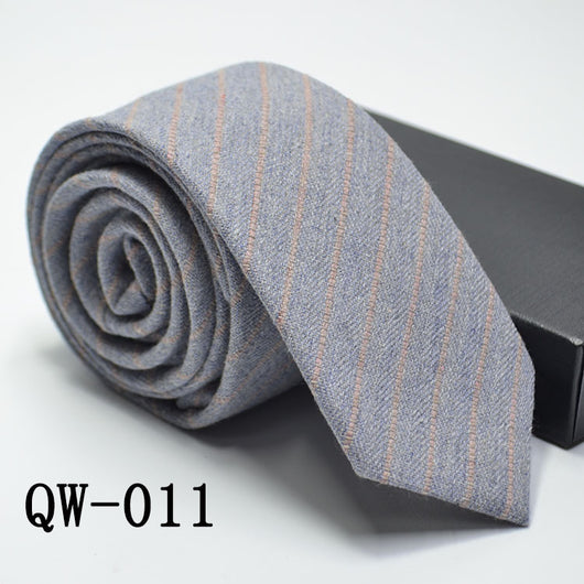 Corbata Angosta de Lana Elegante para Hombre - Image 42