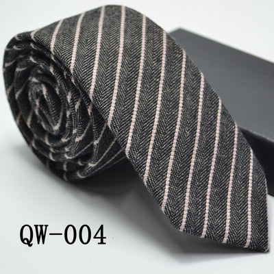 Corbata Angosta de Lana Elegante para Hombre - Image 43