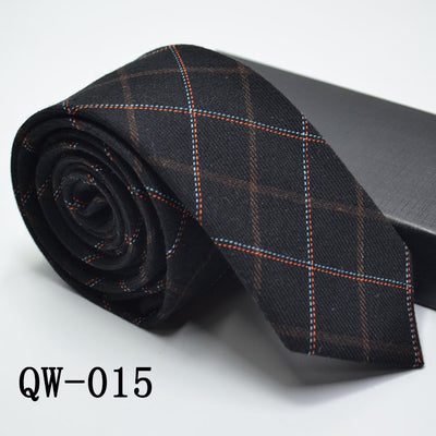 Corbata Angosta de Lana Elegante para Hombre - Image 44