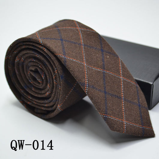 Corbata Angosta de Lana Elegante para Hombre - Image 47