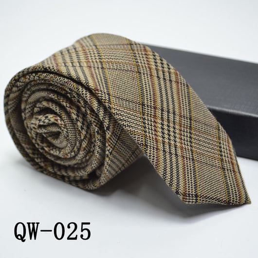 Corbata Angosta de Lana Elegante para Hombre - Image 49