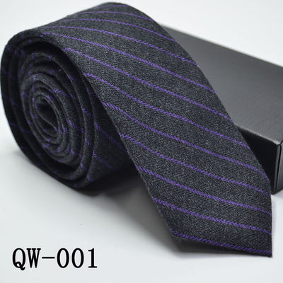 Corbata Angosta de Lana Elegante para Hombre - Image 50