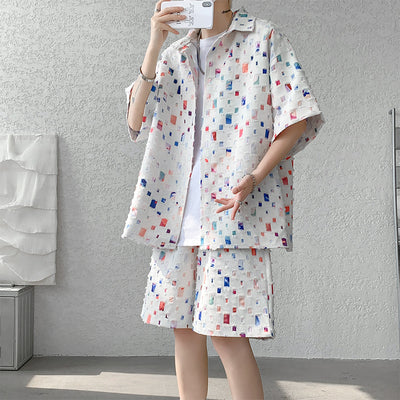 Conjunto de Verano Camisa y Shorts a Cuadros - Image 14