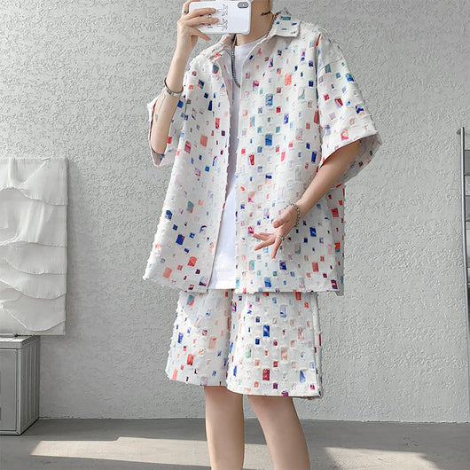 Conjunto de Verano Camisa y Shorts a Cuadros - Image 14
