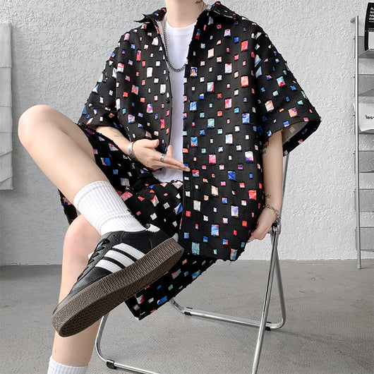 Conjunto de Verano Camisa y Shorts a Cuadros - Image 17