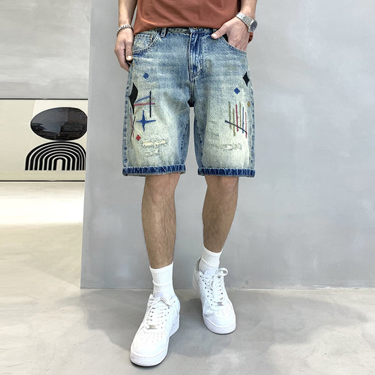 Pantalón Vaquero Personalizado con Bordado de Cinco Puntas - Image 17