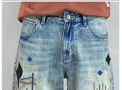 Pantalón Vaquero Personalizado con Bordado de Cinco Puntas - Image 21