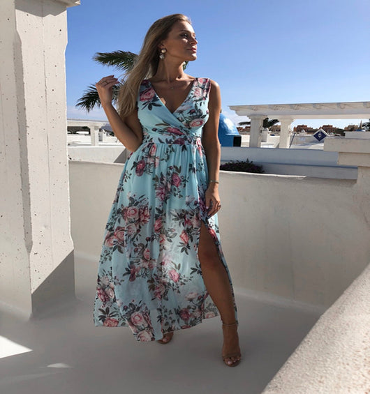 Vestido de Gasa Estampado Elegante - Image 17