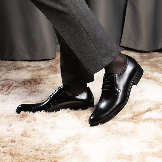 Zapatos de Cuero para Hombre Transpirables con Cordones y Acabado Artesanal - Image 42