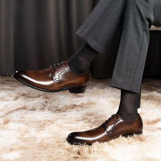 Zapatos de Cuero para Hombre Transpirables con Cordones y Acabado Artesanal - Image 45