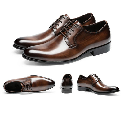 Zapatos de Cuero para Hombre Transpirables con Cordones y Acabado Artesanal - Image 47
