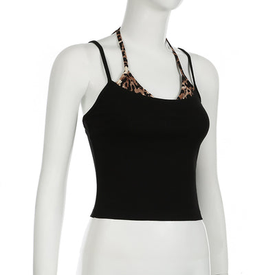 Camiseta Leopardo Bicolor con Contraste y Efecto Dos Piezas - Image 17