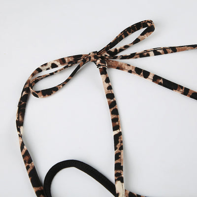 Camiseta Leopardo Bicolor con Contraste y Efecto Dos Piezas - Image 27