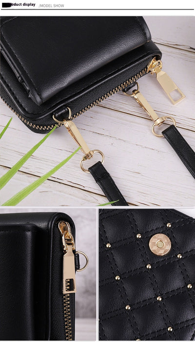 Bolso para Celular Clásico Rombo Lujo Ligero - Multiuso - Image 9