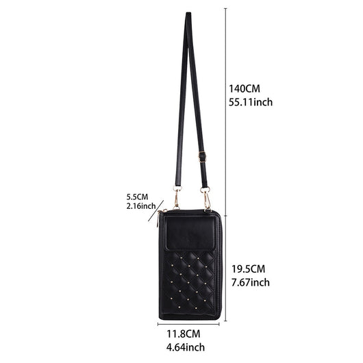 Bolso para Celular Clásico Rombo Lujo Ligero - Multiuso - Image 10