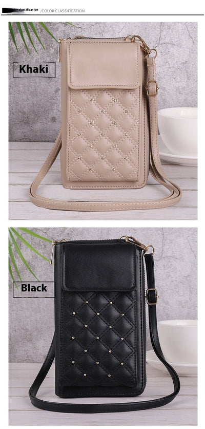 Bolso para Celular Clásico Rombo Lujo Ligero - Multiuso - Image 11
