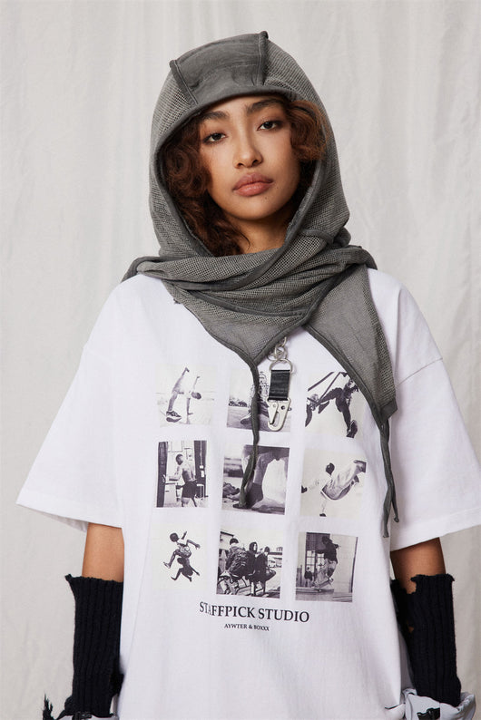 Camiseta Estampada Jiugongge de Manga Corta para Hombre - Image 21