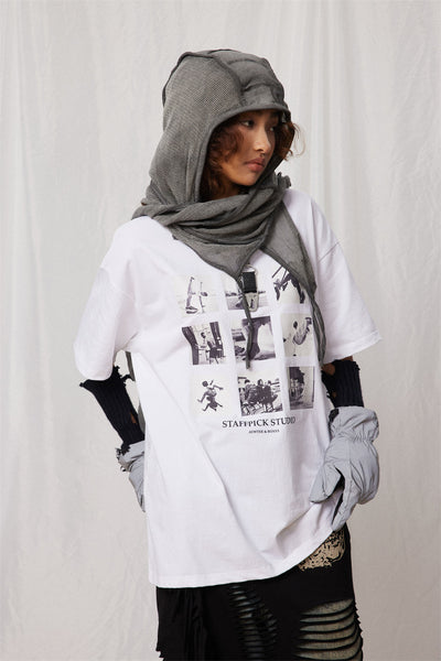 Camiseta Estampada Jiugongge de Manga Corta para Hombre - Image 22