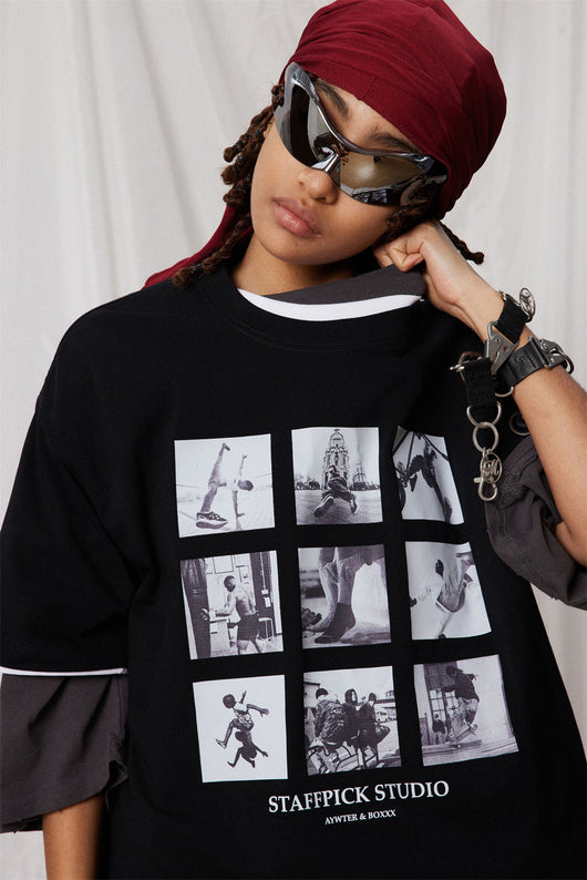 Camiseta Estampada Jiugongge de Manga Corta para Hombre - Image 23