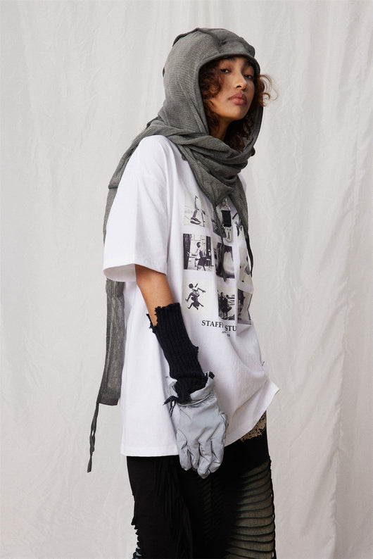Camiseta Estampada Jiugongge de Manga Corta para Hombre - Image 32