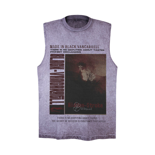 Chaleco Camiseta Estampado Paisaje para Hombre - Image 25