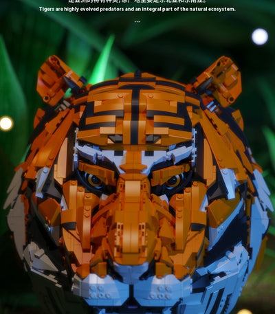 Bloques de Construcción Cabeza de Tigre - Modelo Animal Armable con Grifo Creativo - Image 17