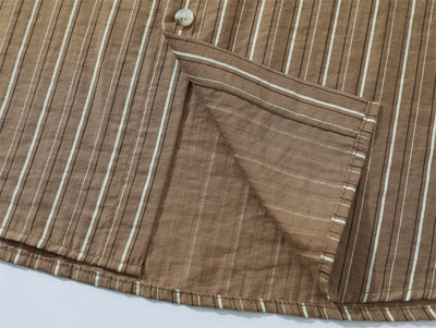 Camisa Suelta de Rayas Verticales para Hombre - Image 27