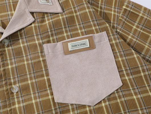 Camisa de Cuadros Manga Corta para Hombre - Image 22