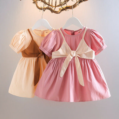 Vestido Princesa Coreano de Dos Piezas con Mangas Abullonadas - Image 19