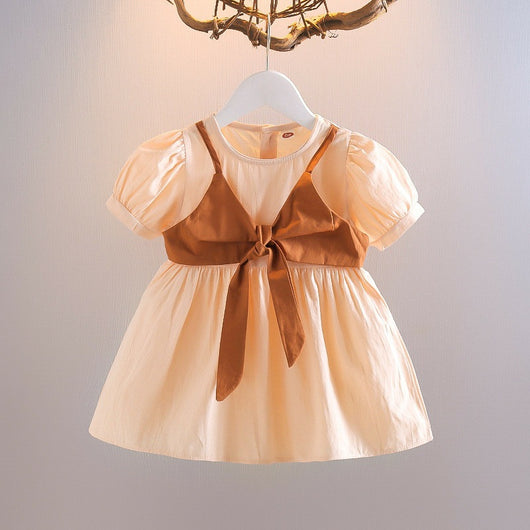 Vestido Princesa Coreano de Dos Piezas con Mangas Abullonadas - Image 22