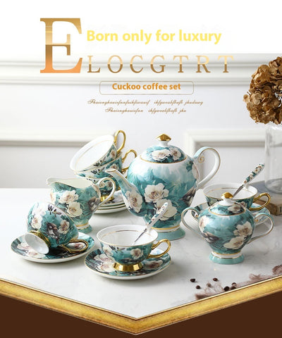 Juego de Café en Porcelana Fina - Taza y Platillo Elegante - Image 13