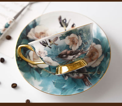 Juego de Café en Porcelana Fina - Taza y Platillo Elegante - Image 15
