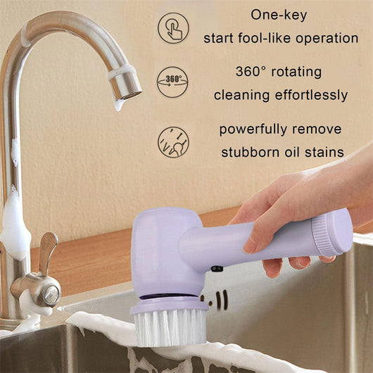 Cepillo Eléctrico Giratorio 4 en 1 - Limpiador Inalámbrico Portátil - Image 33