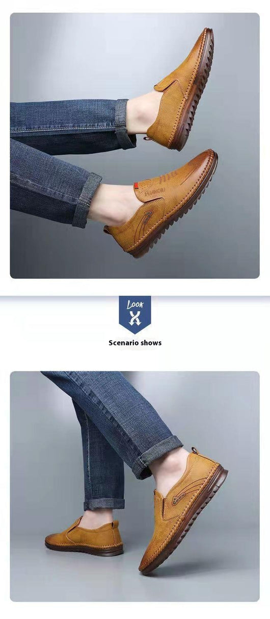 Zapatos Casuales de Cuero Suave para Hombre - Versátiles y Cómodos - Image 20