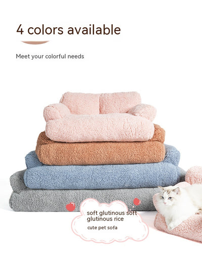 Nido Cama Extraíble y Lavable para Gatos y Perros - Diseño Multicolor en Algodón Velvet - Image 11