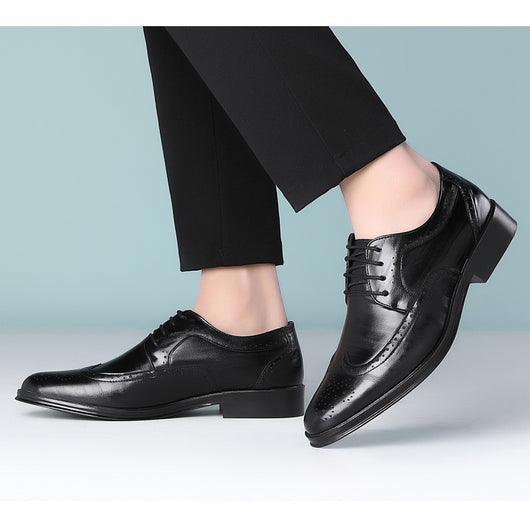 Zapatos Casuales de Cuero Tallado para Hombre - Image 31