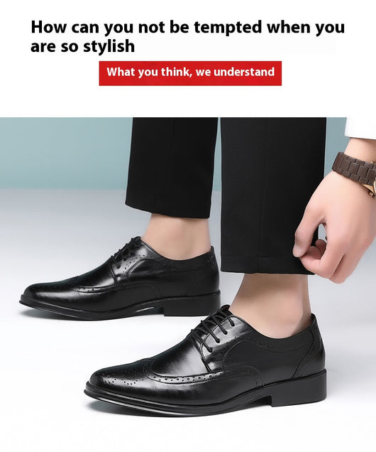 Zapatos Casuales de Cuero Tallado para Hombre - Image 33